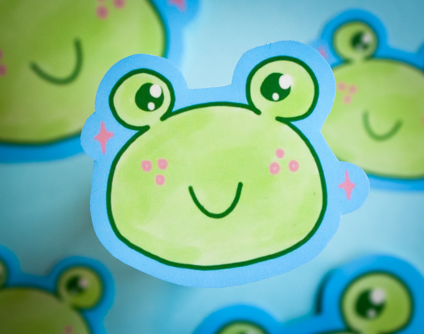 Freckles The Frog Sticker